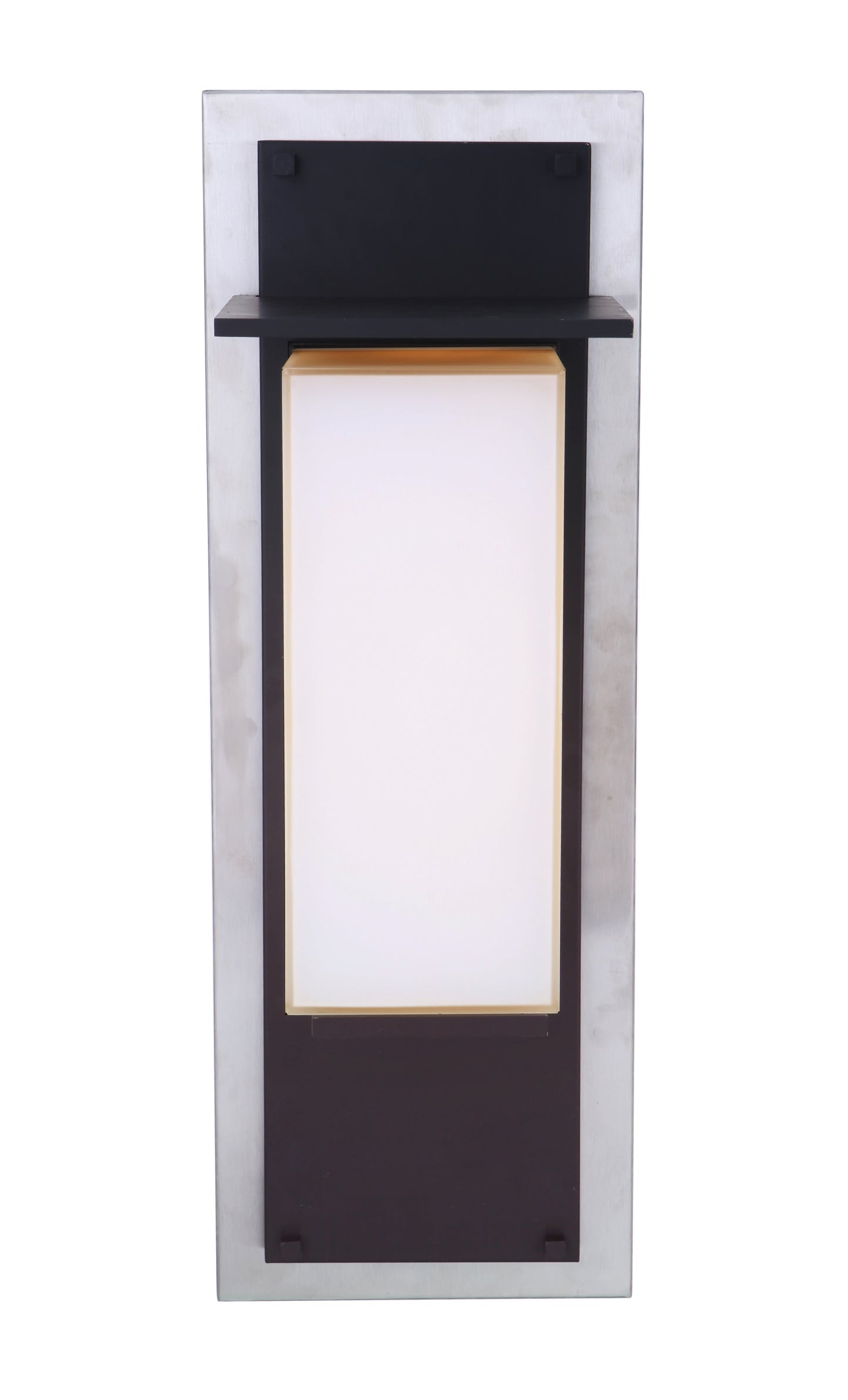ZA2512-SSMN-LED - Heights 1 Light 20" High Outdoor Wall Lantern - Stainless Steel / Midnight