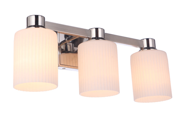 12920PLN3 - Bretton 3 Light 20" Wide Vanity Light - Polished Nickel