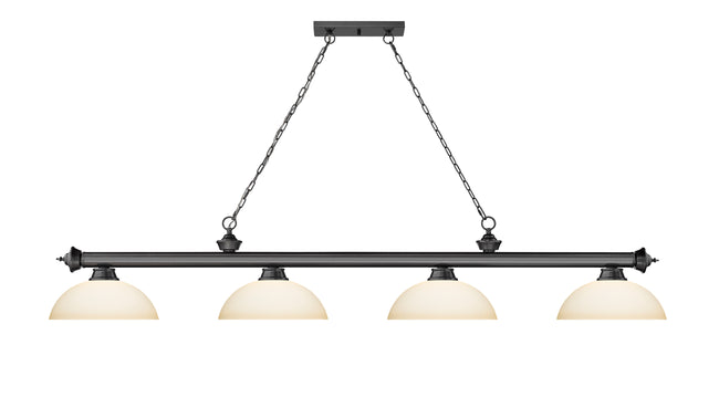 2306-4BP-DMO14 - Cordon 4 Light 81" Billiard - Bronze Plate