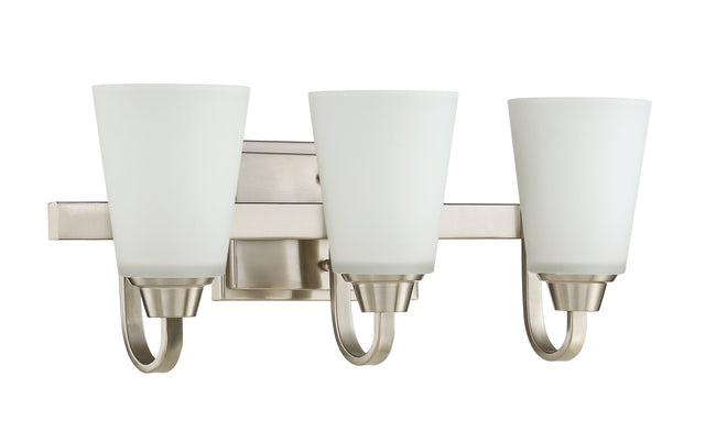 41903-BNK - Grace 3 Light 21" Wide Vanity Light - Brushed Nickel