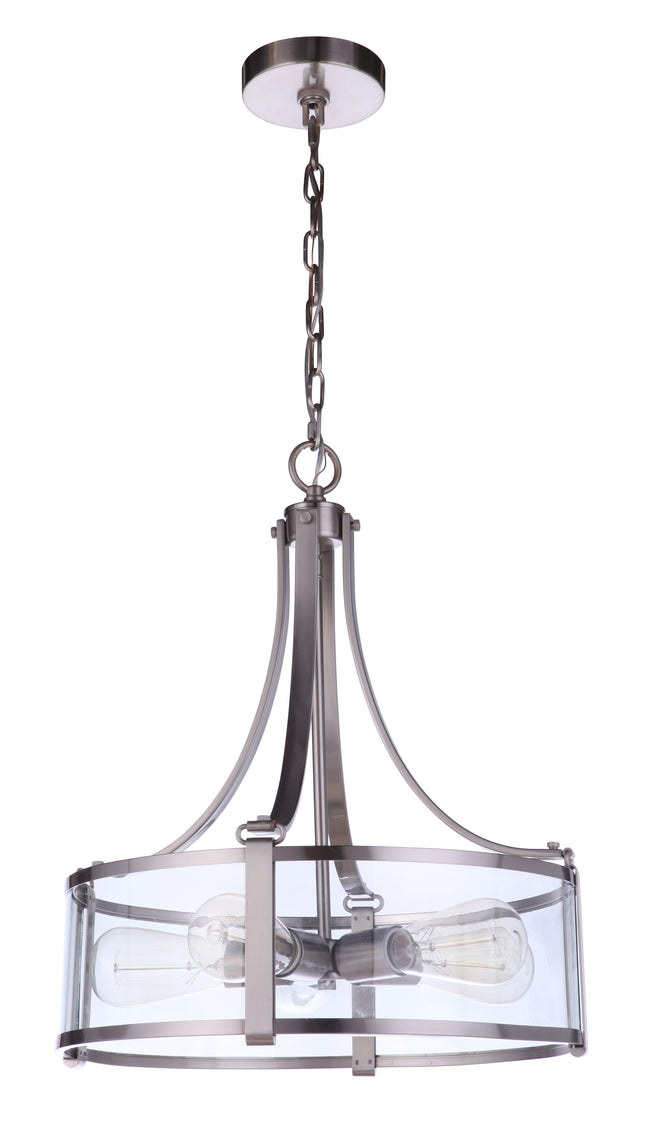 55395-BNK - Elliot 5 Light 16" Wide Pendant - Brushed Nickel