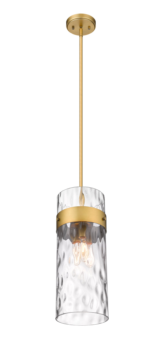 3035P9-RB - Fontaine 3 Light 9" Pendant - Rubbed Brass