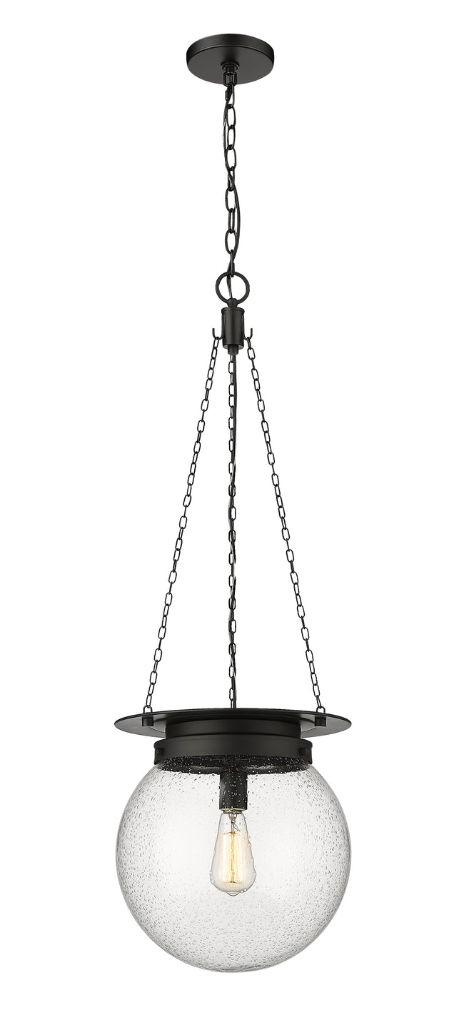 7506P13-MB - Calhoun 1 Light 13" Pendant - Matte black