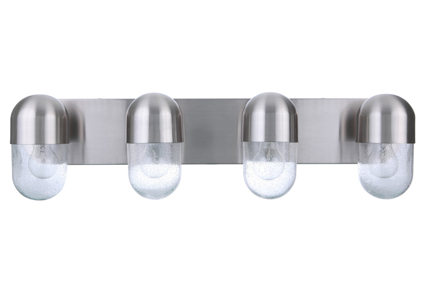 55004-BNK - Pill 4 Light 31" Wide Vanity Light - Brushed Nickel