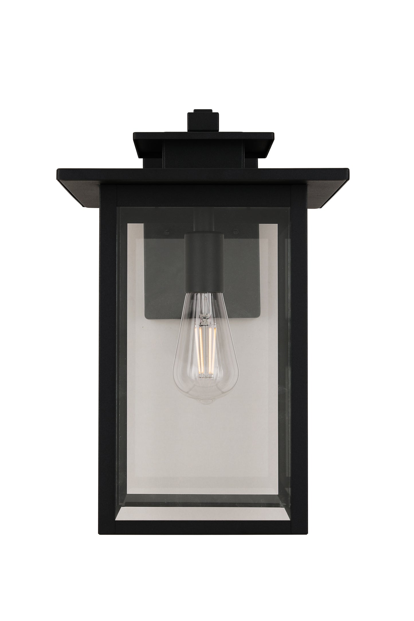 ZA7024-TB - Rock Creek 1 Light 15" High Outdoor Wall Lantern - Textured Black