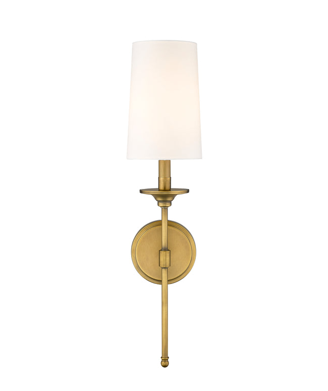 3033-1S-RB - Emily 1 Light Wall 24" Sconce - Rubbed Brass