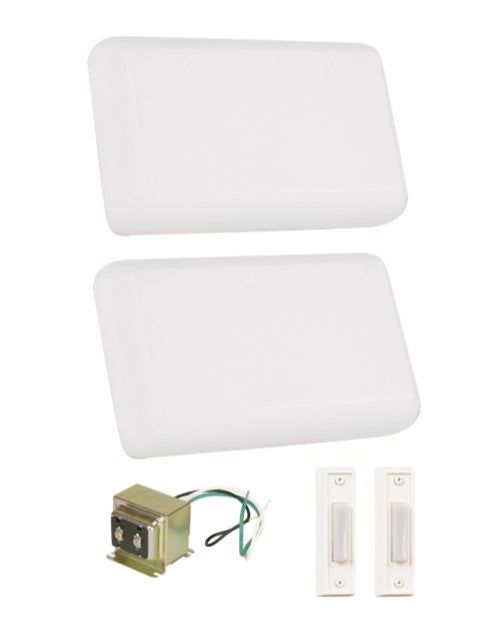 CK6002-W - Builder Chime 7.79" Wide 2 Chime kit - White