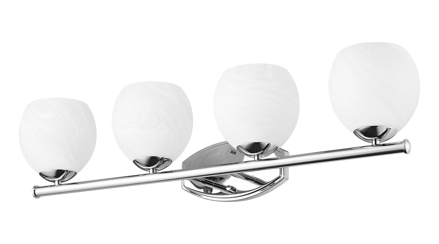 1963-4V-CH - Colette 4 Light 32" Vanity - Chrome