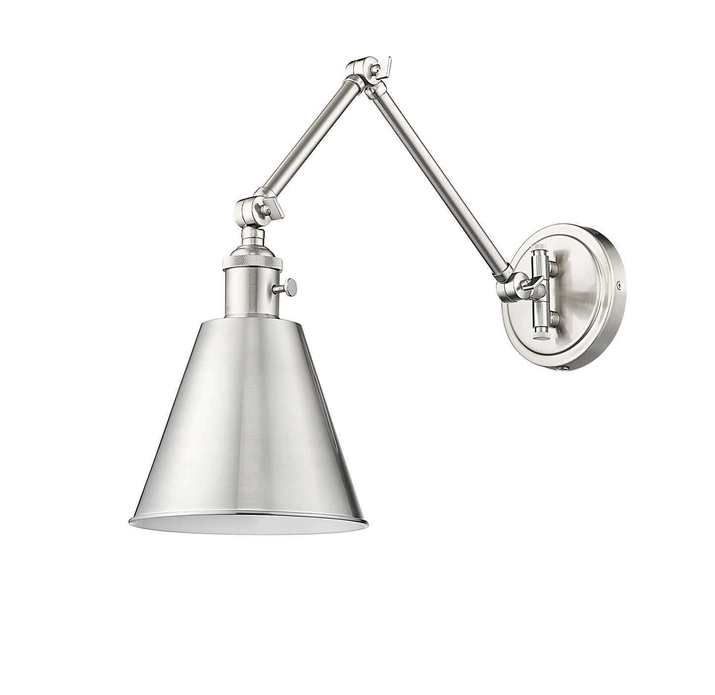 349S-BN - Gayson 1 Light Wall 8" Sconce - Brushed Nickel