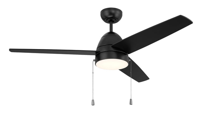 CZY52FB3 - Cozy 52" 3-Blade Ceiling Fan 52" 3 Blade Ceiling Fan with Light Kit - Flat Black