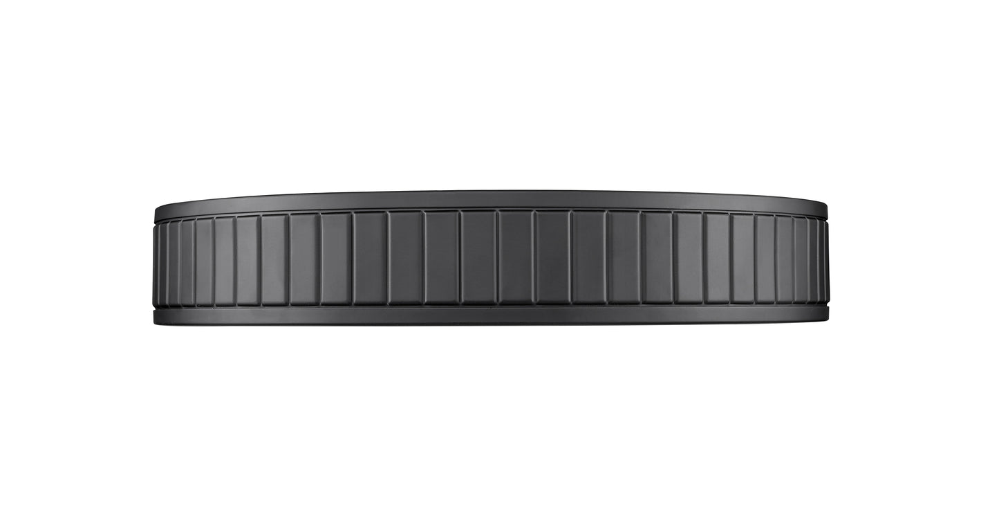 1005F16-MB-LED - Madison 1 Light Flush 16" Mount - Matte Black