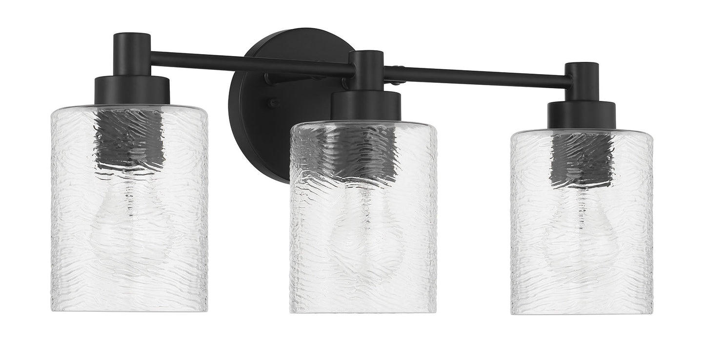 60203-FB - Lyndsey 3 Light 20" Wide Vanity Light - Flat Black