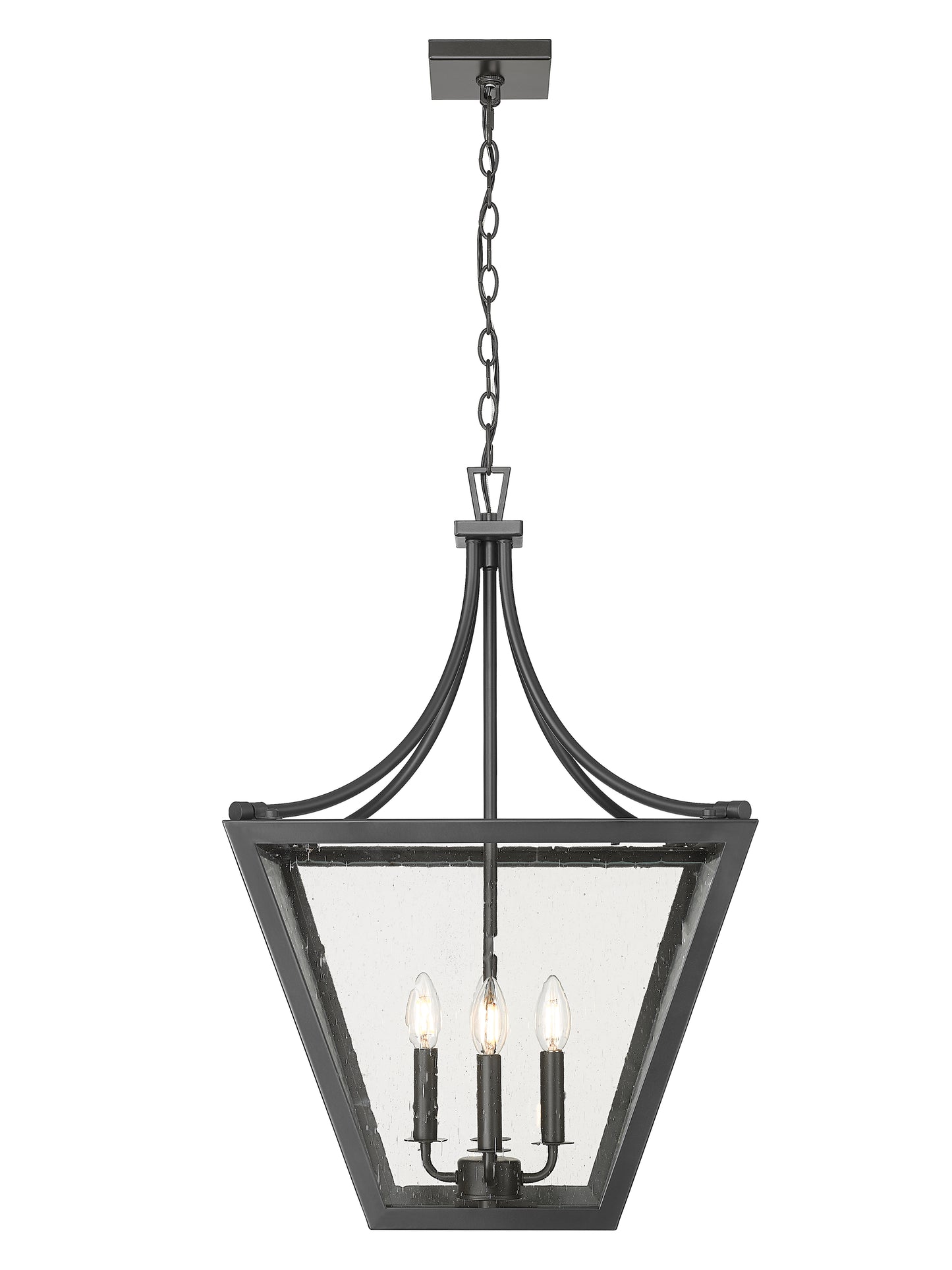 1961-4C-IO - Montalcino 4 Light 18" Chandelier - Iron Ore