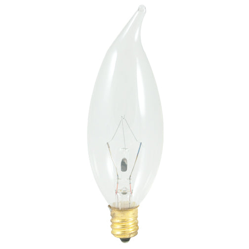 403025 - Specialty Clear CA10 LED Light Bulb - 25 Watt - 2700K - 50 Pack