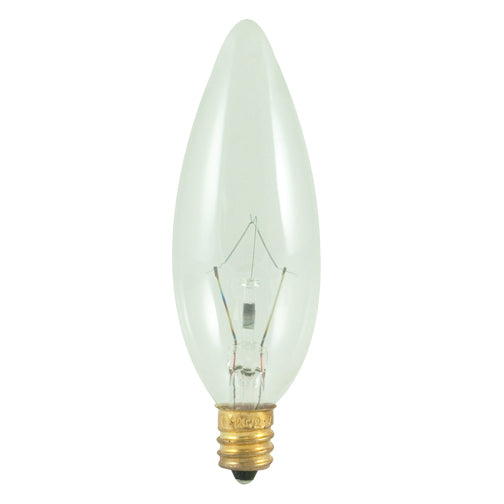 400025 - Specialty Clear B10 LED Light Bulb - 25 Watt - 2700K - 50 Pack