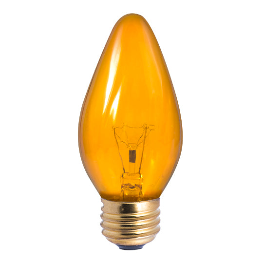 421240 - Specialty Amber F15 LED Light Bulb - 40 Watt - 25 Pack