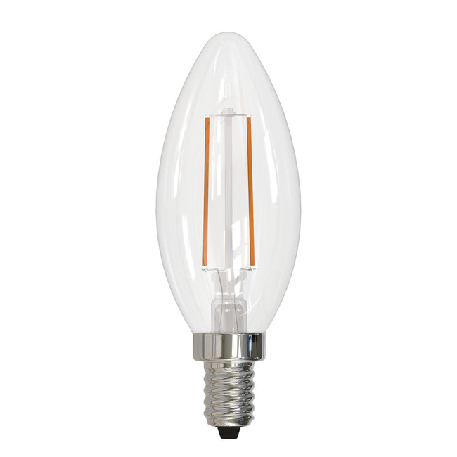 776690 - Filaments Dimmable Clear Glass B11 LED Light Bulb - 4 Watt - 2700K - 8 Pack