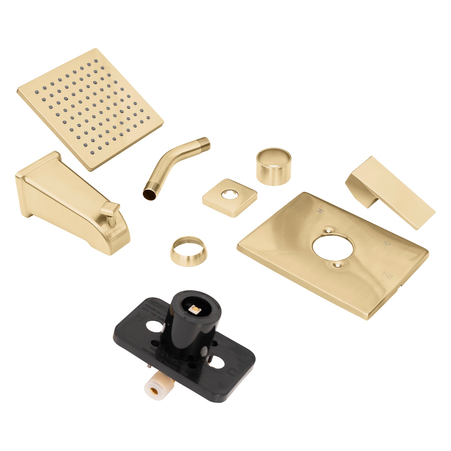 RBCN2-SHS-CB - Rubicon Modern Shower System in Champagne Bronze
