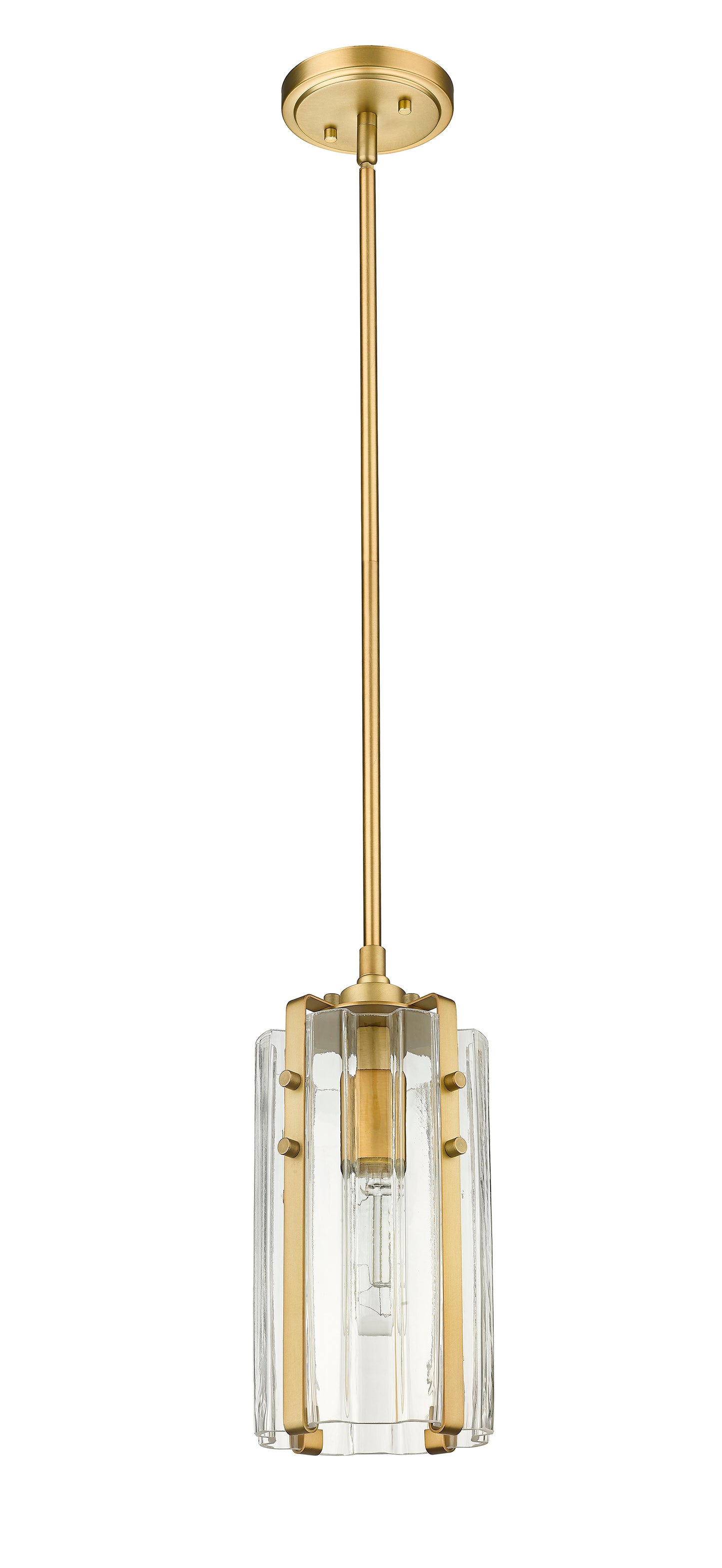 3036MP-RB - Alverton 1 Light 6" Pendant - Rubbed Brass