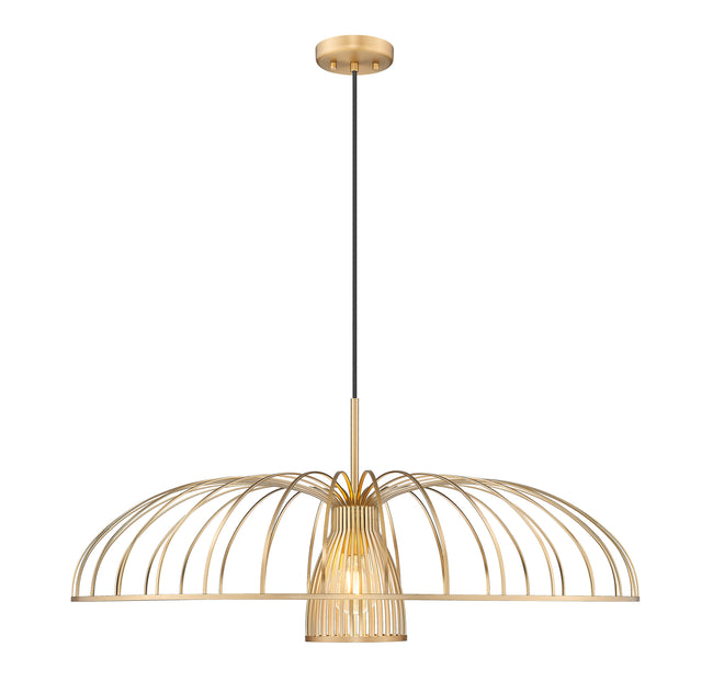 623P35-MGLD - Valencia 1 Light 35" Pendant - Modern Gold