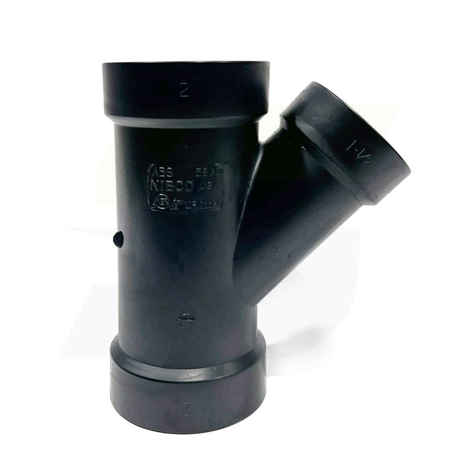 I090300 - 2" x 2" x 1-1/2" Hub ABS DWV 45 Degree Reducing Wye 5810RR