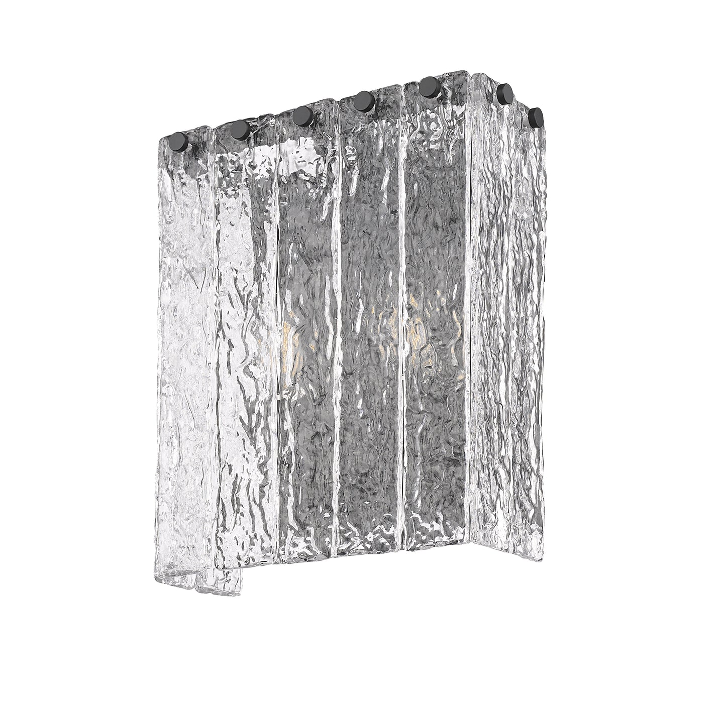 1943-2S-MB - Glacier 2 Light Wall 12" Sconce - Matte Black