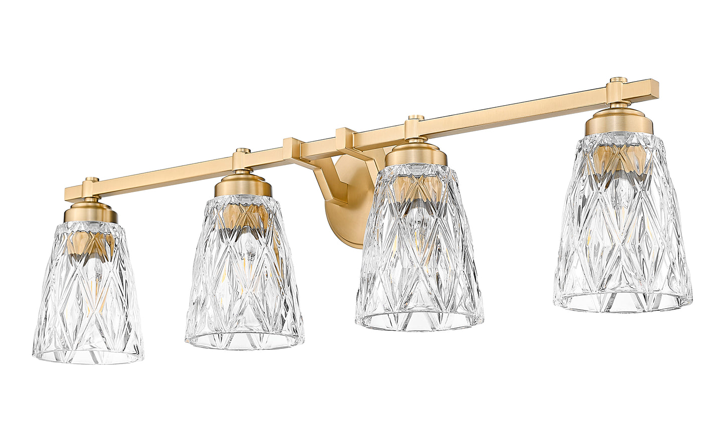 1960-4V-MGLD - Andree 4 Light 32" Vanity - Modern Gold