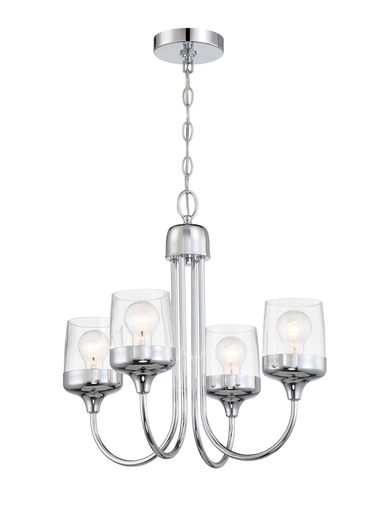 58124-CH - Wrenn 4 Light 20" Wide Chandelier - Chrome