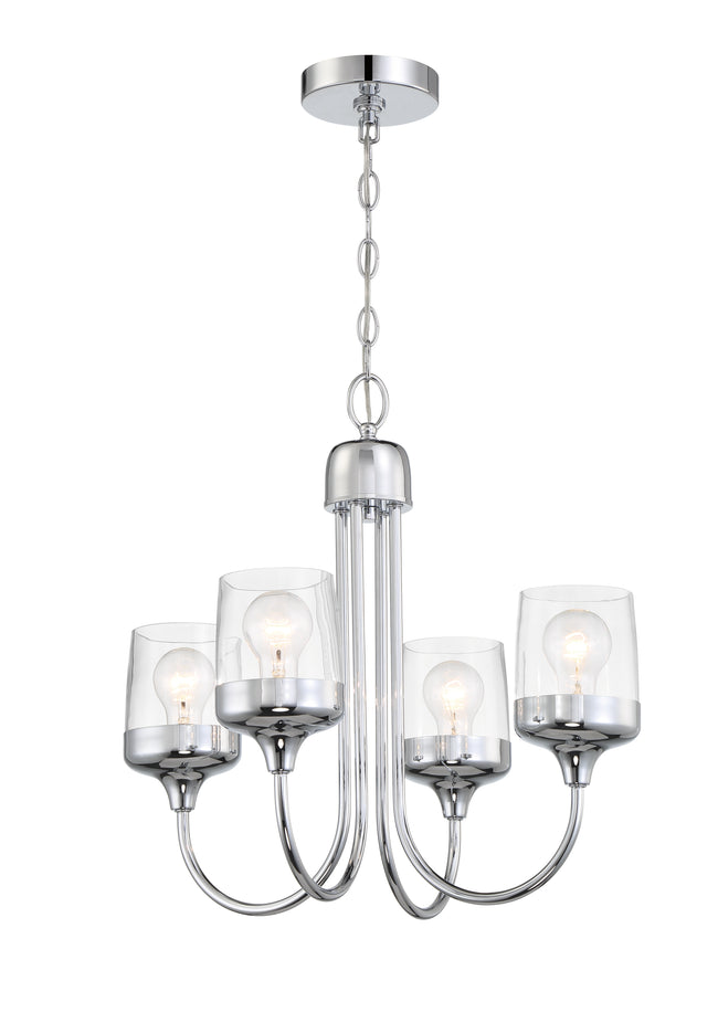 58124-CH - Wrenn 4 Light 20" Wide Chandelier - Chrome