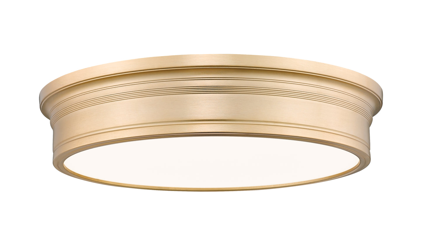 7702F20-MGLD-LED - Bentley 1 Light Flush 20" Mount - Modern Gold