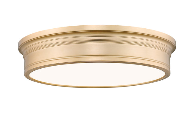 7702F20-MGLD-LED - Bentley 1 Light Flush 20" Mount - Modern Gold