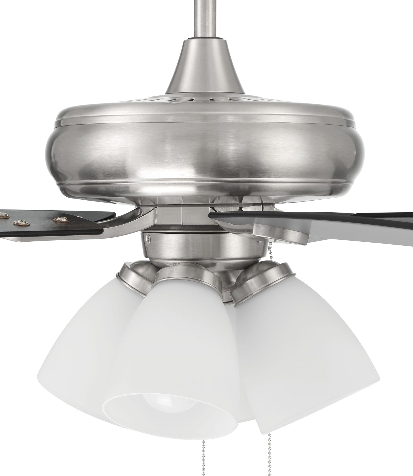 ECF114BNK5-BNGW - Eos Frost 4 Light 52" 5 Blade Ceiling Fan with Light Kit - Brushed Nickel