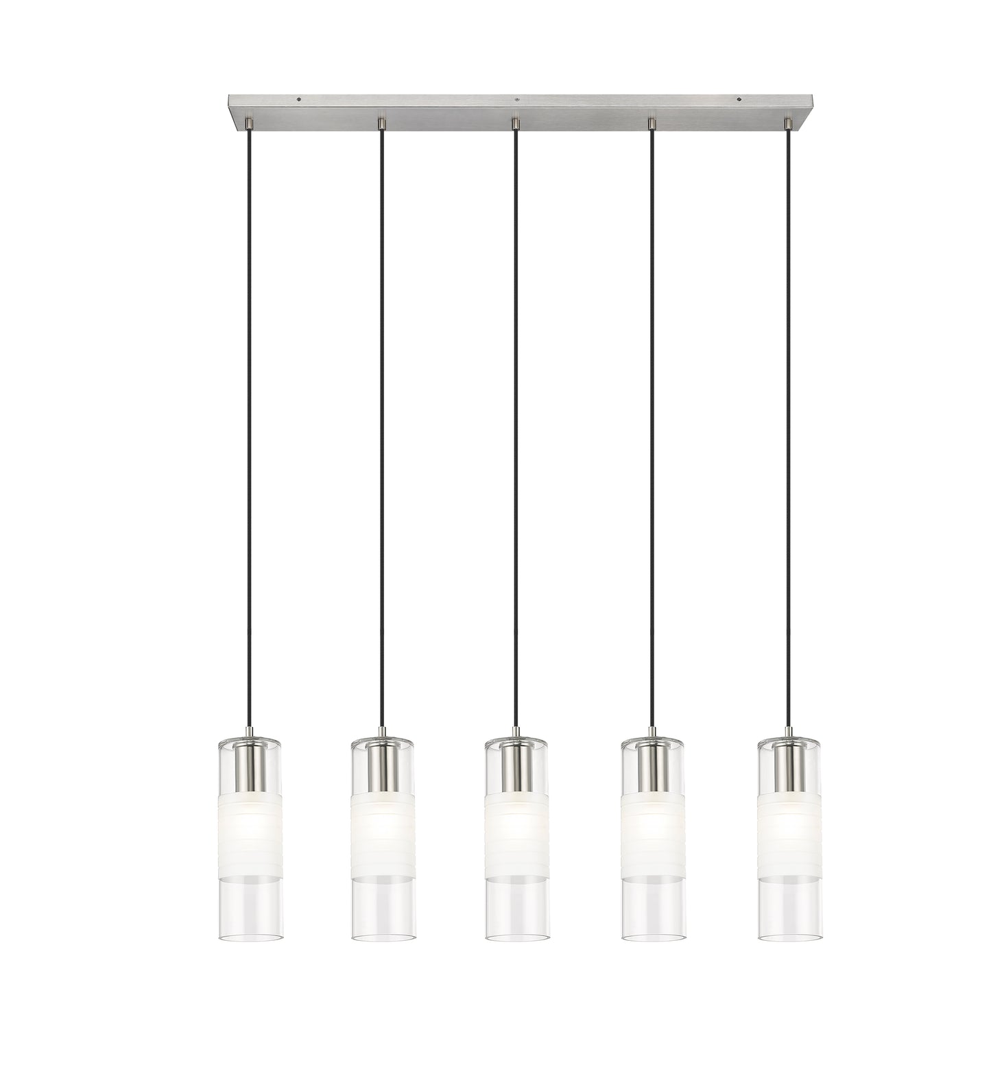 824P-5L-BN - Alton 5 Light Linear 42" Chandelier - Brushed Nickel