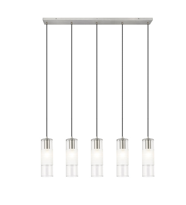 824P-5L-BN - Alton 5 Light Linear 42" Chandelier - Brushed Nickel