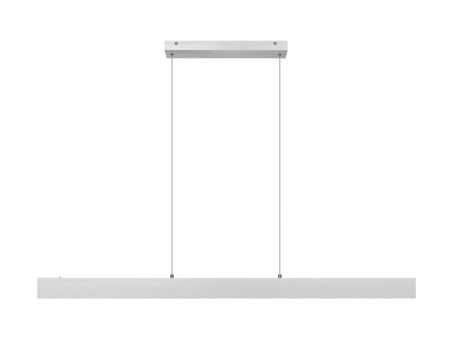 1016-55L-BN-LED - Hudson 1 Light Linear 55" Chandelier - Brushed Nickel