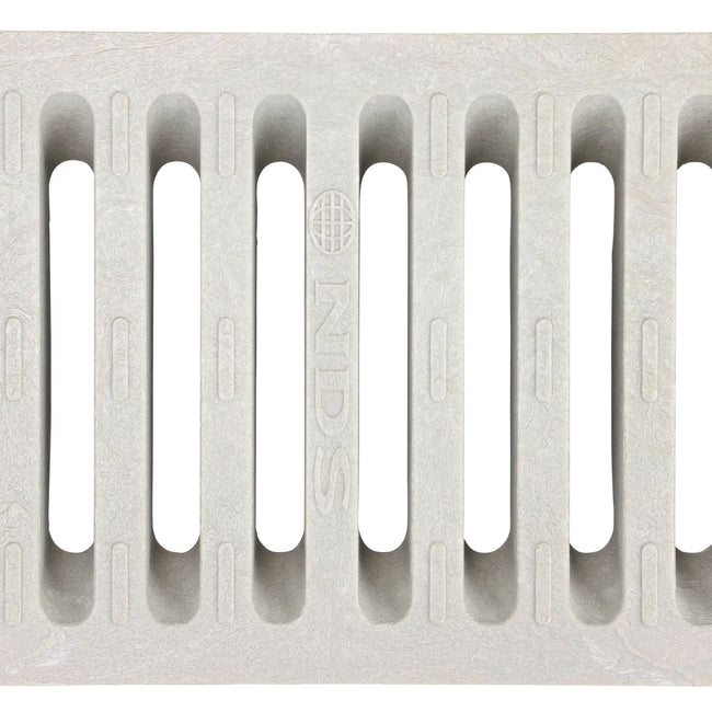 661LG - Light Gray Plastic Dura Slope Channel Drain Grate - 6" x 24"