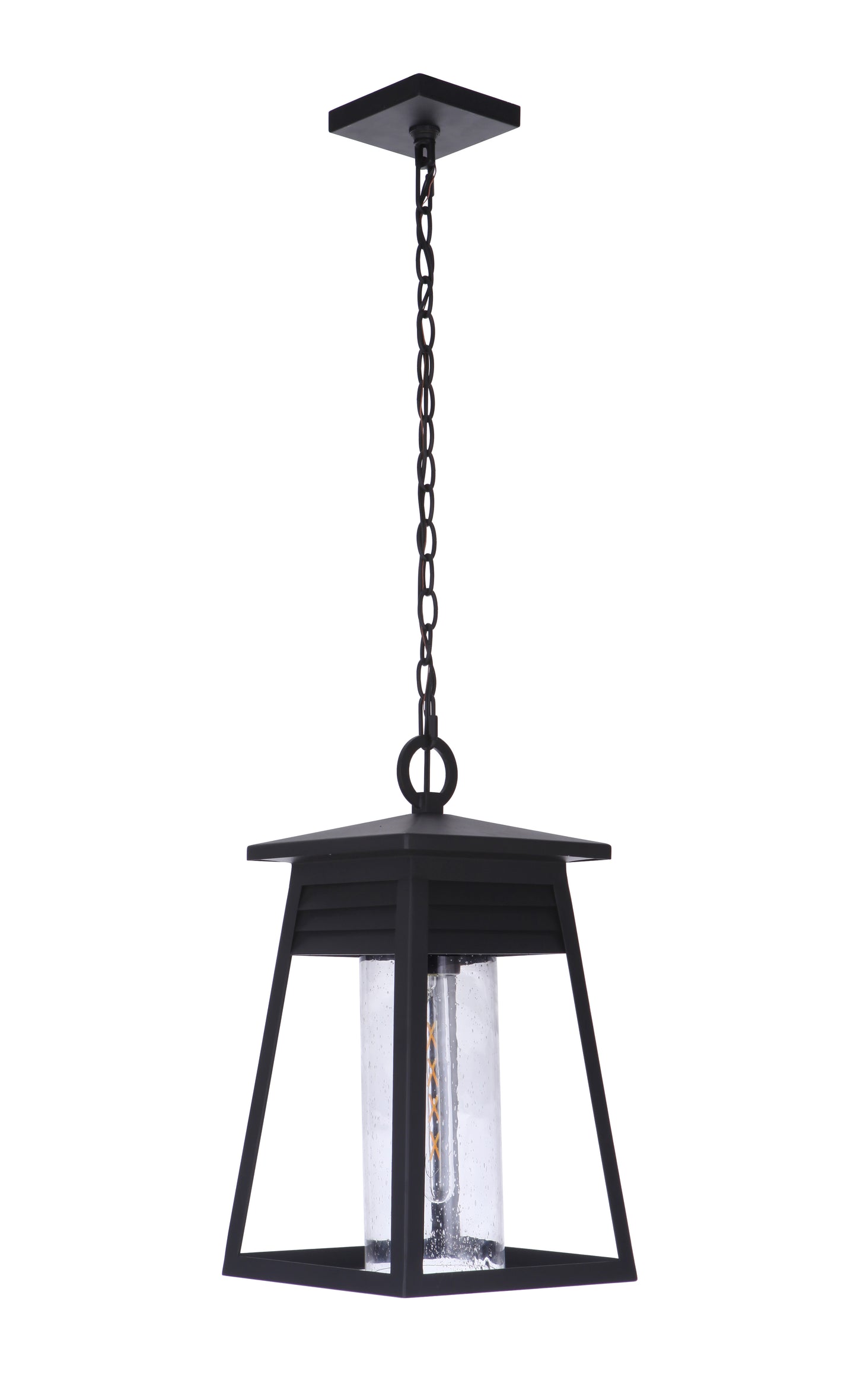 ZA2721-TB - Becca 1 Light 10" Wide Outdoor Pendant - Textured Black