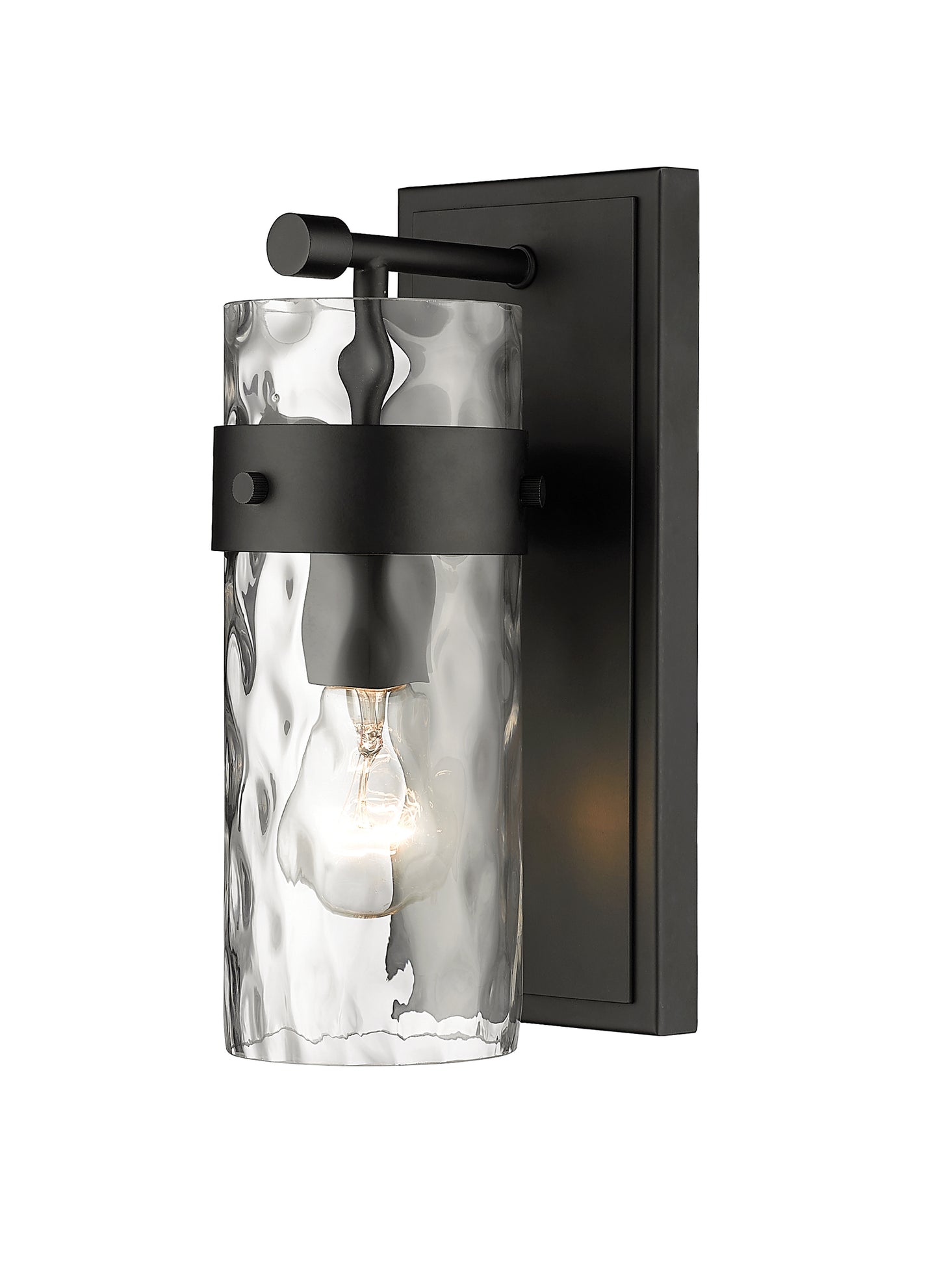 3035-1V-MB - Fontaine 1 Light Wall 11" Sconce - Matte Black