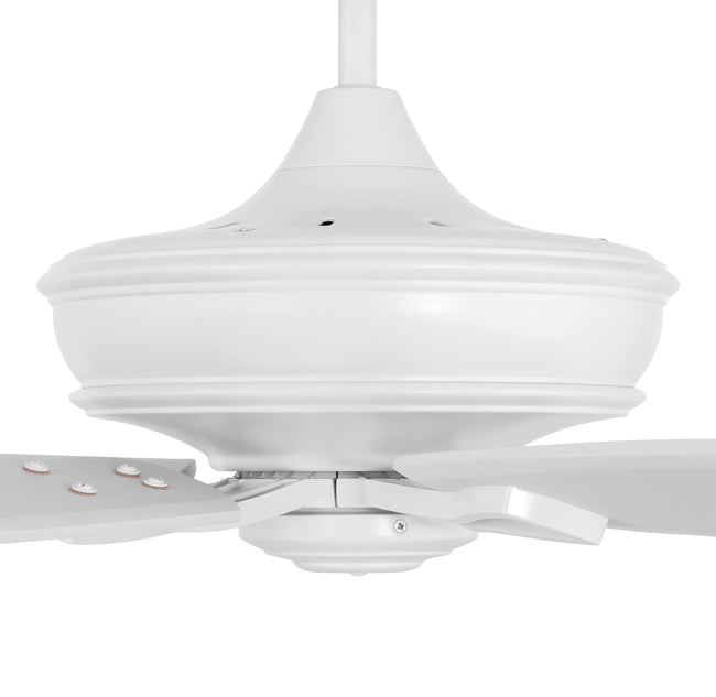 SNT60MWW5 - Santori 60 Indoor/Outdoor 60" 5 Blade Indoor Outdoor Ceiling Fan with Light Kit - Matte White