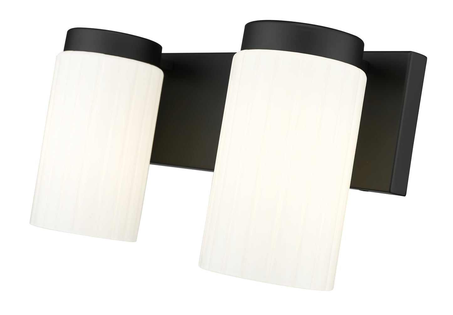 746-2V-MB - Burk 2 Light 14" Vanity - Matte Black