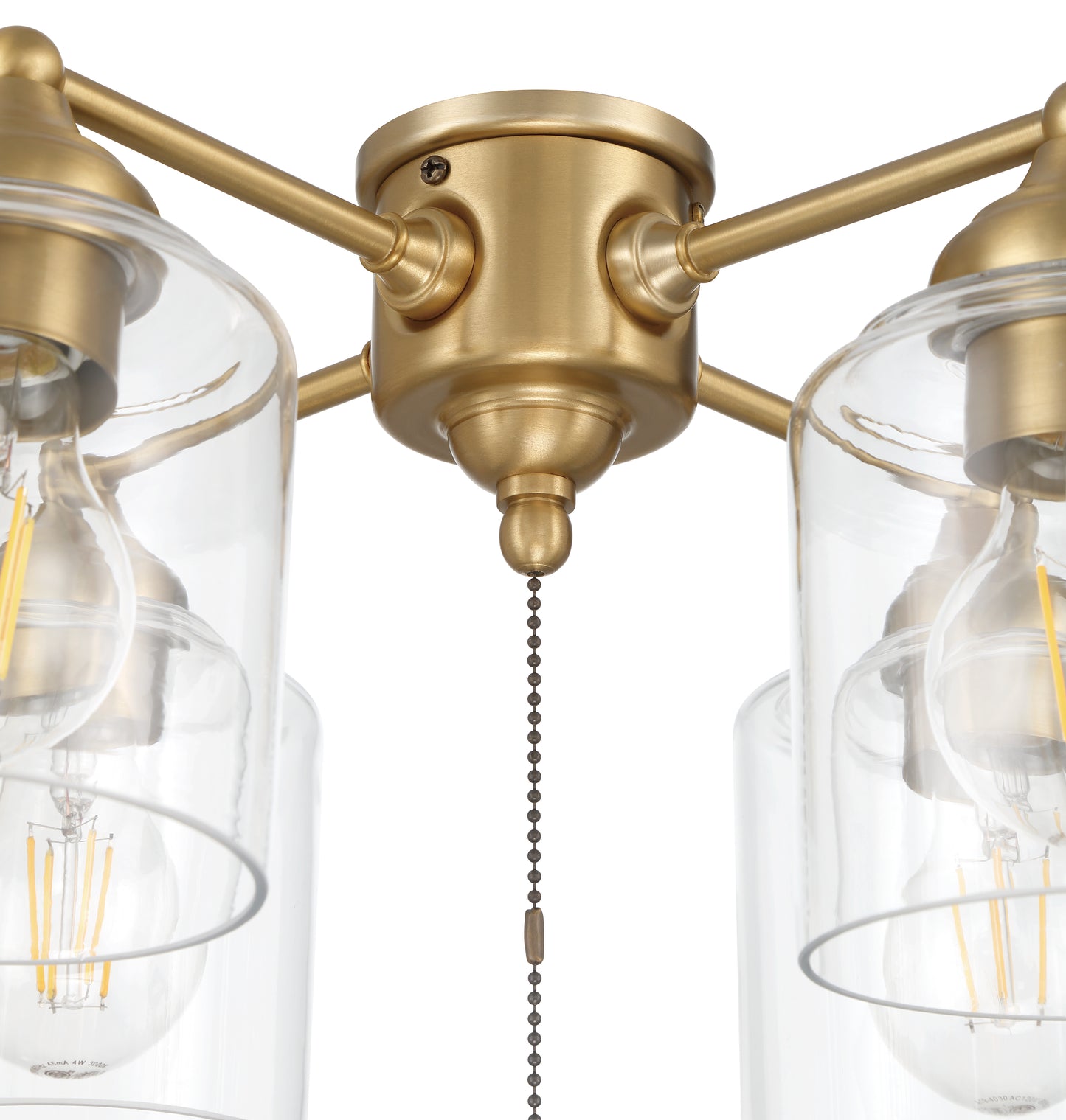 LK2606-4L-LED-SB - 4 Light Light Kit in Satin Brass (Clear Glass)