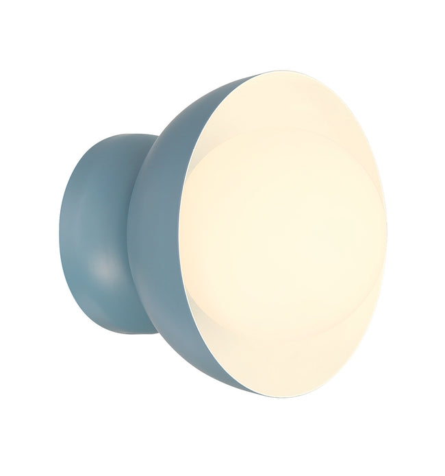 59161-DB - Ventura Dome 1 Light 7.63" High Wall Sconce - Dusty Blue