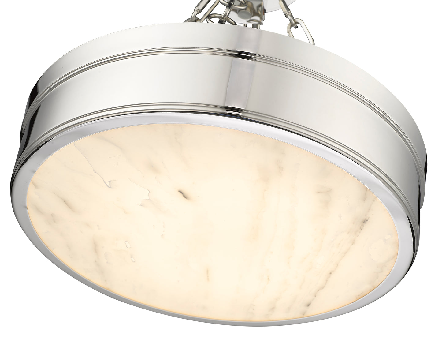 1944SF15-PN-LED - Anders 1 Light Semi Flush 15" Mount - Polished Nickel