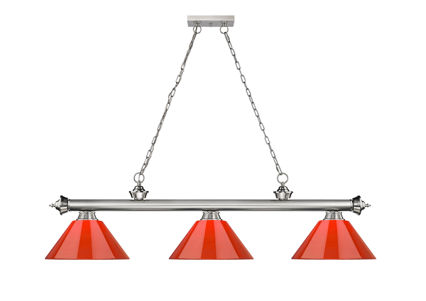 2306-3BN-PRD - Cordon 3 Light 57" Billiard - Brushed Nickel