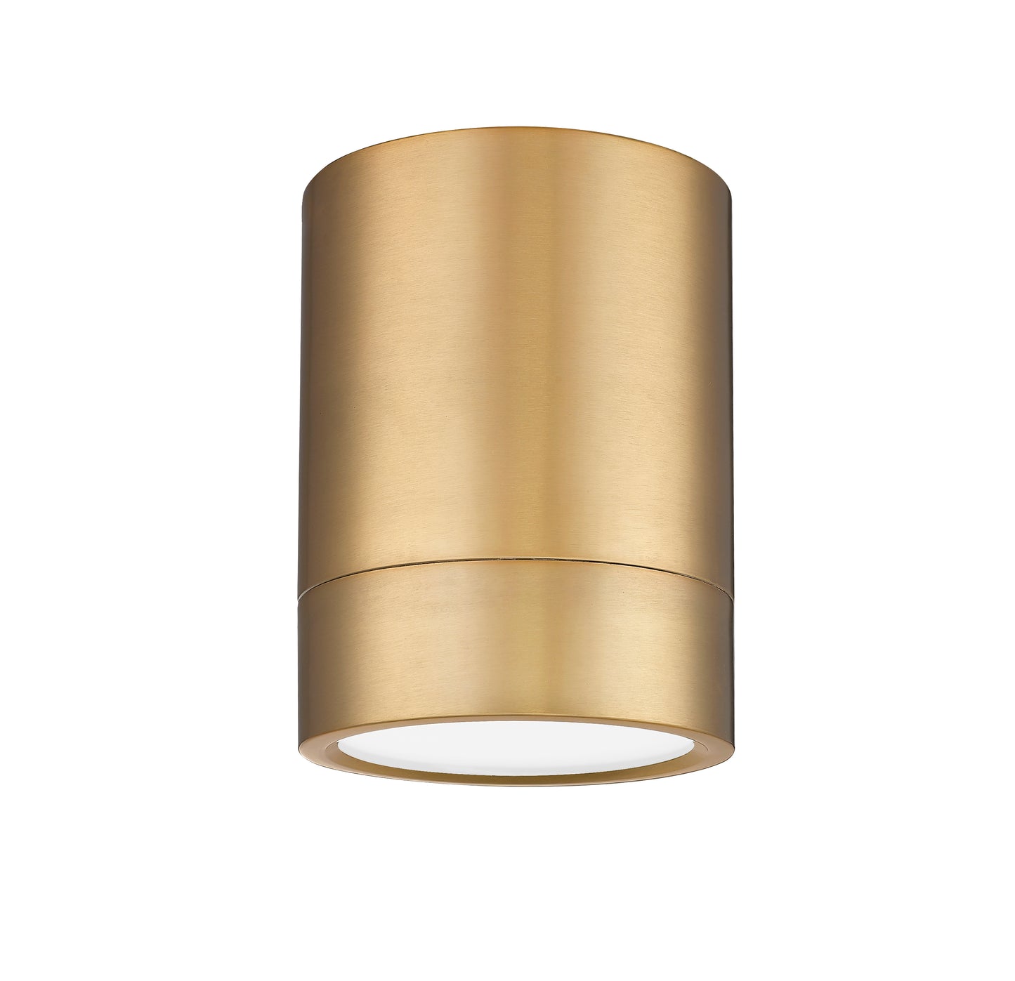 1006F6-MGLD-LED - Algar 1 Light Flush 6" Mount - Modern Gold