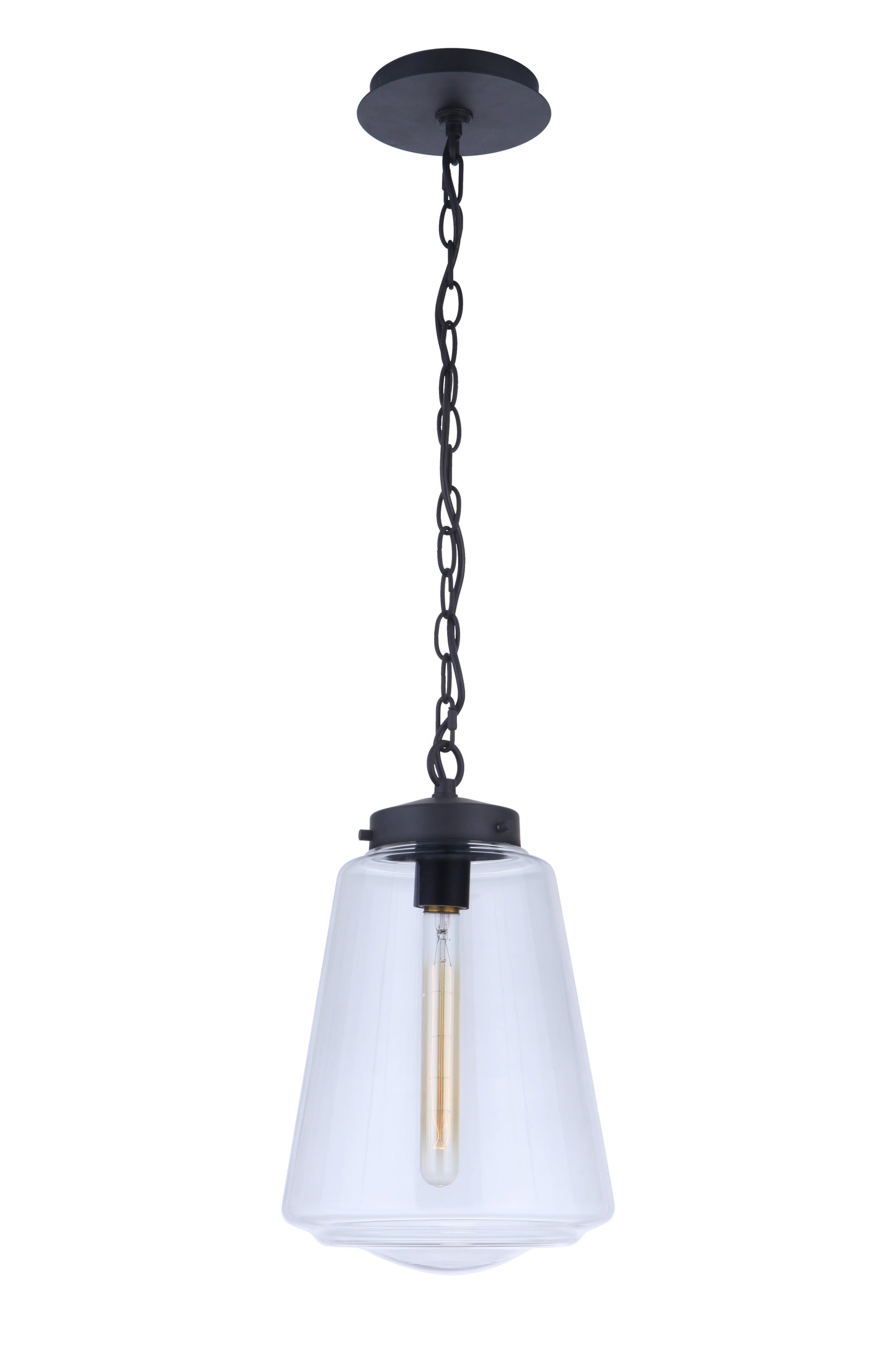 ZA3821-MN - Laclede 1 Light 9.3" Wide Outdoor Pendant - Midnight