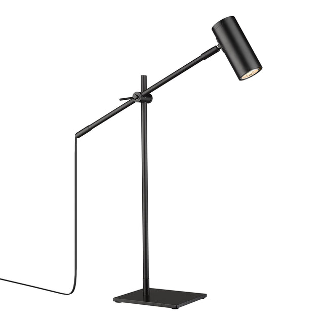 814TL-MB - Calumet 1 Light Table 22" Lamp - Matte Black