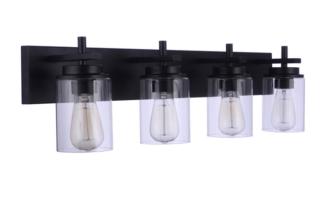 17432FB4 - Reeves 4 Light 32" Wide Vanity Light - Flat Black