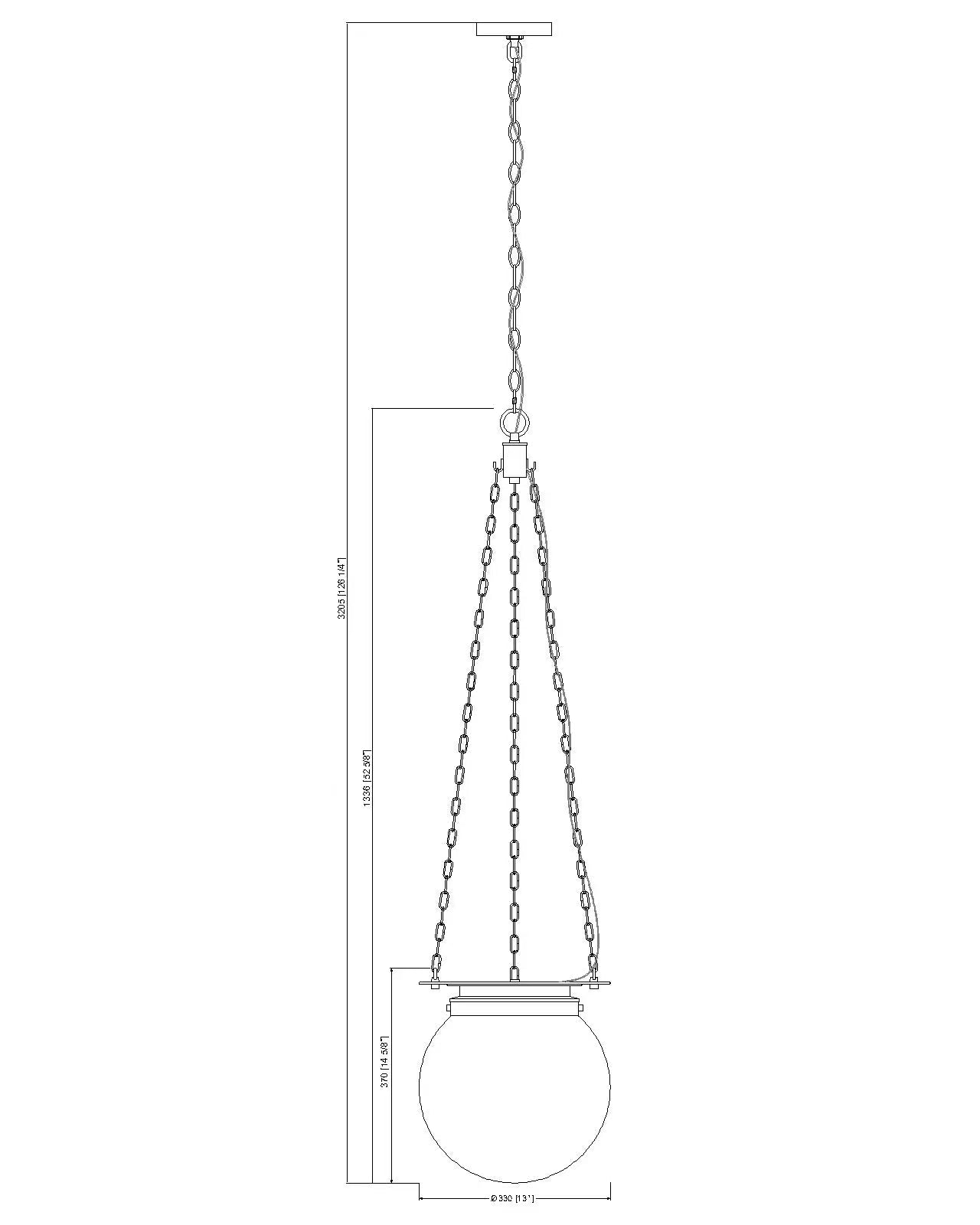 7505P13-MB - Calhoun 1 Light 13" Pendant - Matte black