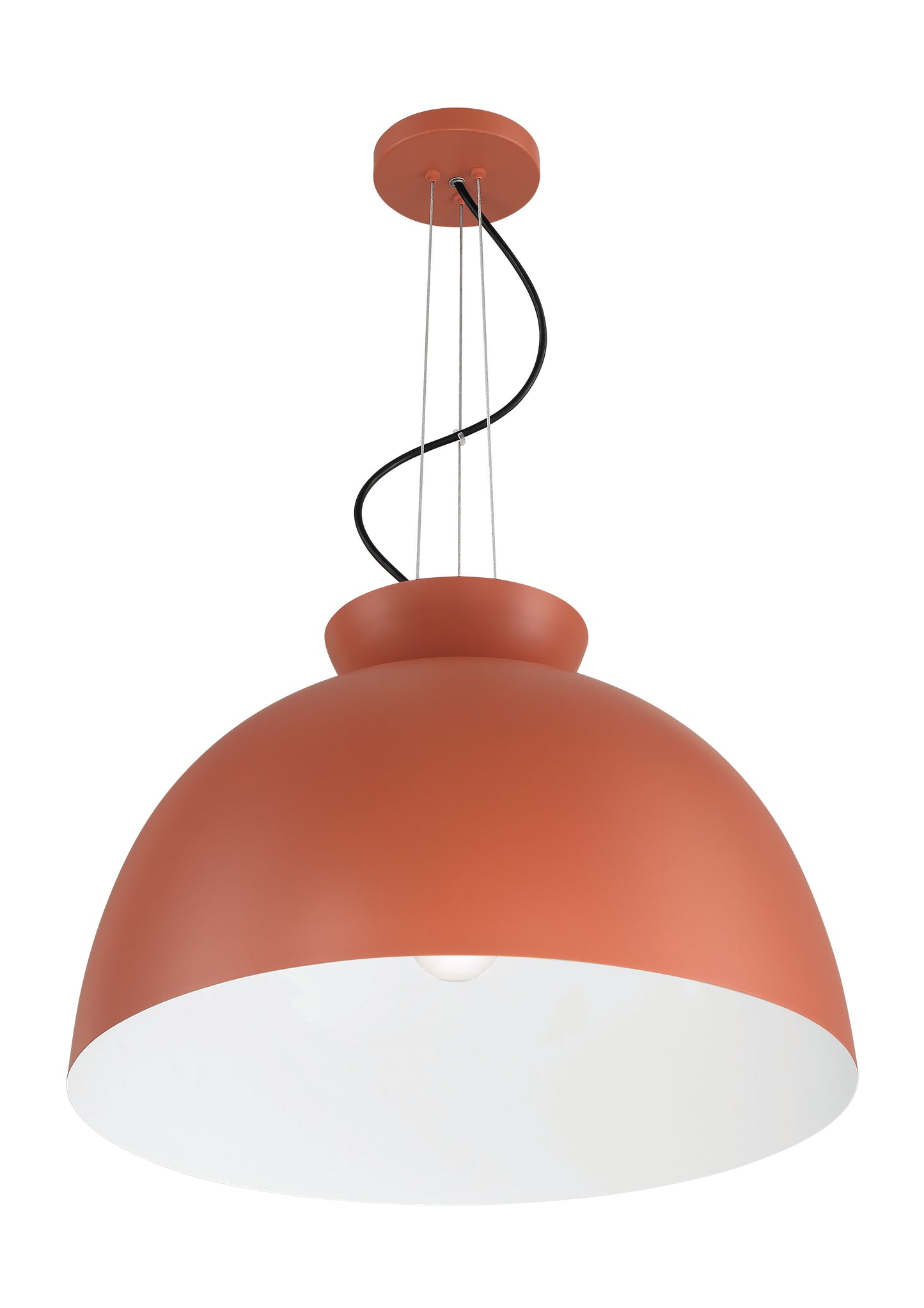 59192-BCY - Ventura Dome 1 Light 20" Wide Pendant - Baked Clay